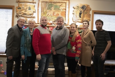 Wanda and Richard with their son, Richard Jr., his wife, Jean, and their three grown children, Richard III (Ric), Philip, and Richelle.